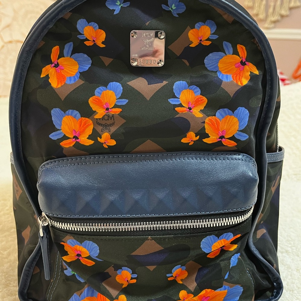 Mcm Nylon Backpack - image 1